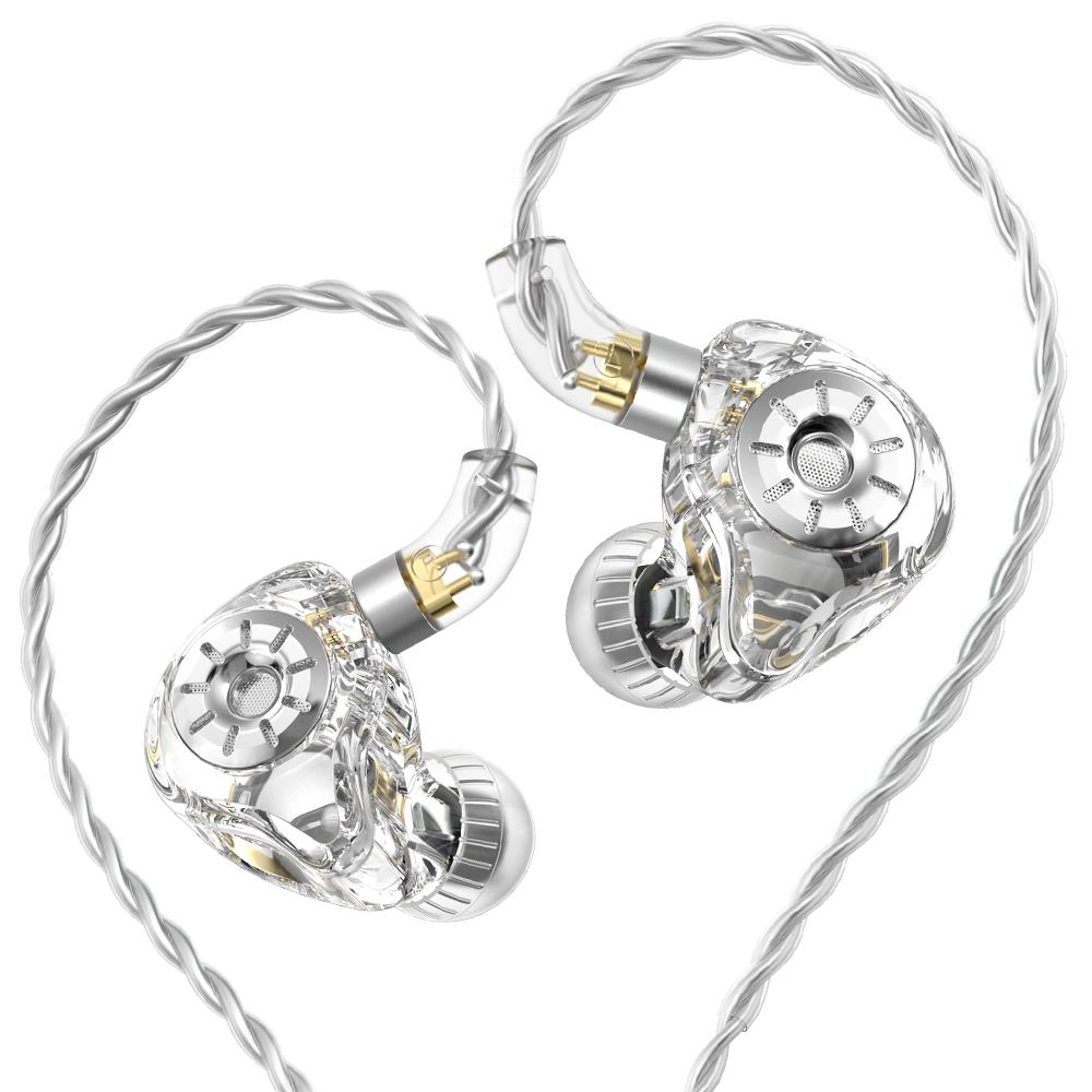 

Наушники-вкладыши TRN ST1 PRO 1DD 1BA гибридный драйвер проводной с переключателем настройки наушники с функцией шумоподавления HIFI наушники бас гарнитура No microphone прозрачный белый