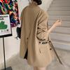 Off-white Casual Blazer Women's Spring and Autumn New Korean Style Loose Double-breasted Slit Suit