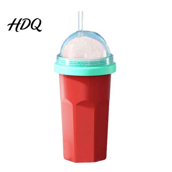 Slushy Maker Cup Homemade Slushie Cup Freezer Squeeze for Ice Drinks Food Grade Cooling Drink Summer Silicone Smoothie Juice Soda Reusable