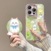 Cute Cats Suitable for IPhone16 IPhone Case 15promax Feather Magnetic Yarn Bracket 14 High-end Sense 13