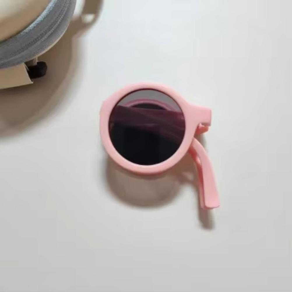 Ochelari de soare pliabili pentru copii, fete și băieți, drăguți, rotunzi, ochelari de soare, copii, ochelari de vedere, ochelari de soare pentru copii, ochelari de protecție UV, pliabili