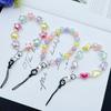 Candy Color Universal Phone Lanyard Heart Beaded Hand Chain for Women Five-Pointed Star Wrist Chain Compatible with Huawei Apple