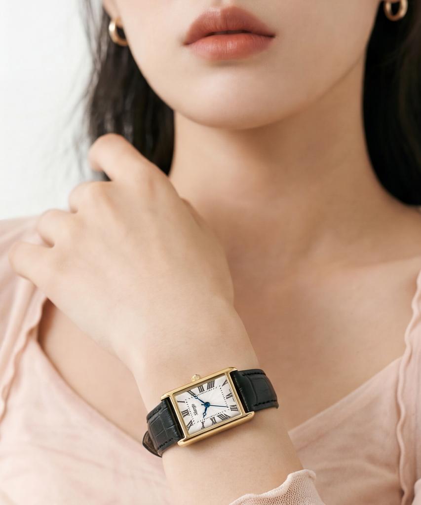 Sialeugo Sg-010S-Gwb Fennel Collection Women'S Leather Wristwatch (Free Gift Included)