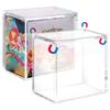 Booster Box Acrylic Case Protector 8Mm + 4Mm Thick Clear Acrylic 5Mm Magnetic Closure Easy Top Loading Compatible