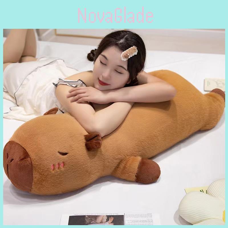 Charming Capybara Plush Toy Hugging Pillow Ideal For Cozy Home And Travel Use