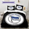 Hertha BSC Custom Name Pattern Bedding,Quilt Set Quilt Cover Pillowcase Home Birthday Gift(1 * Duvet Cover + 2 * Pillowcase, Without Core)