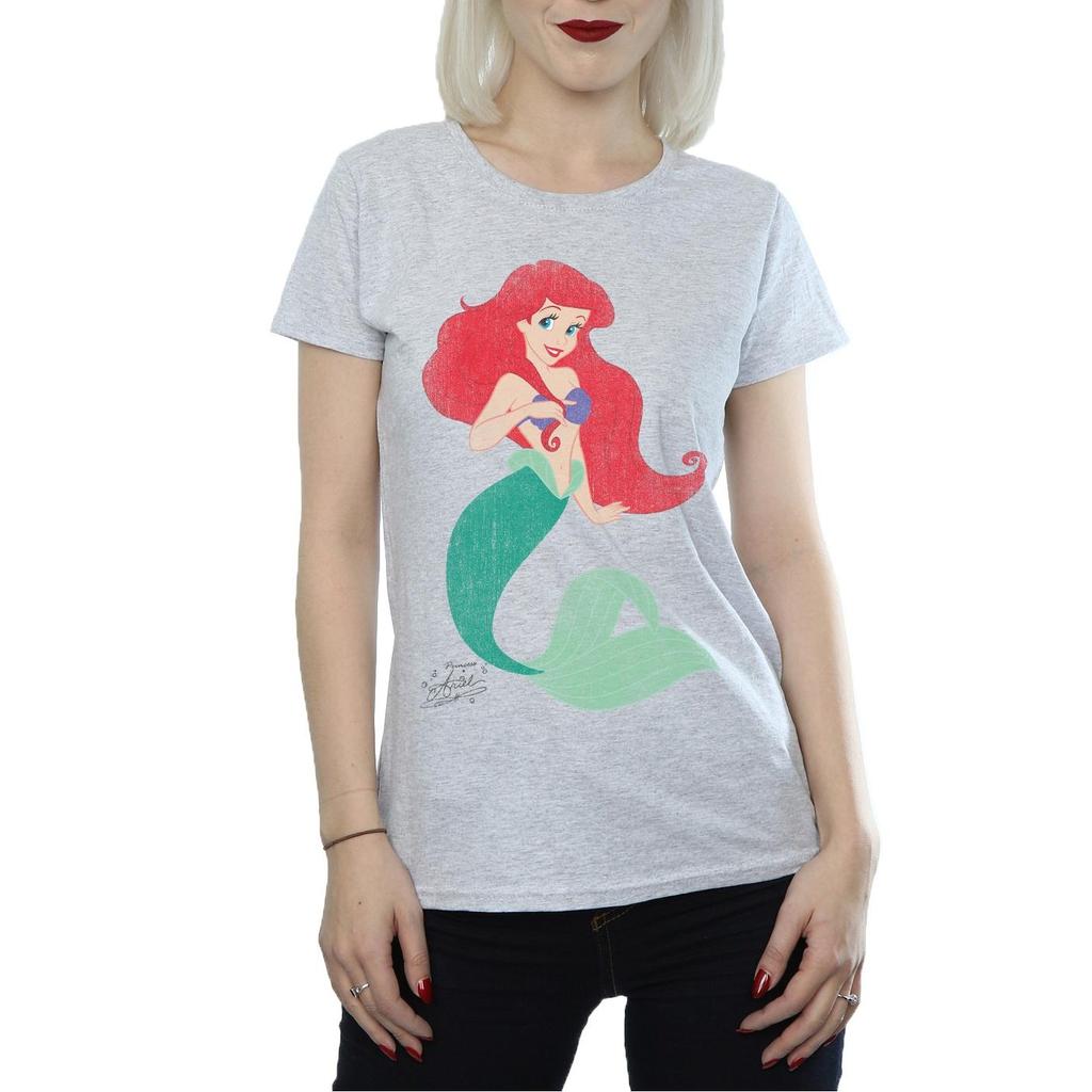 Disney Princess Womens/Ladies Classic Ariel Cotton T-Shirt
