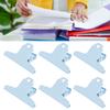 10pcs Metal   Clip Iron Large   Clip Strong Clamping Force Paper   Clips for   School Tickets Photos