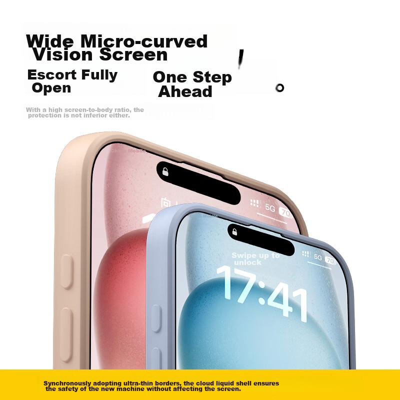 IPhone 15 Plus Case, Apple 15 Plus Protective Cover, Skin-Friendly Cloud-Feel Silicone Magnetic Full-Cover Soft Case, Royal Blue