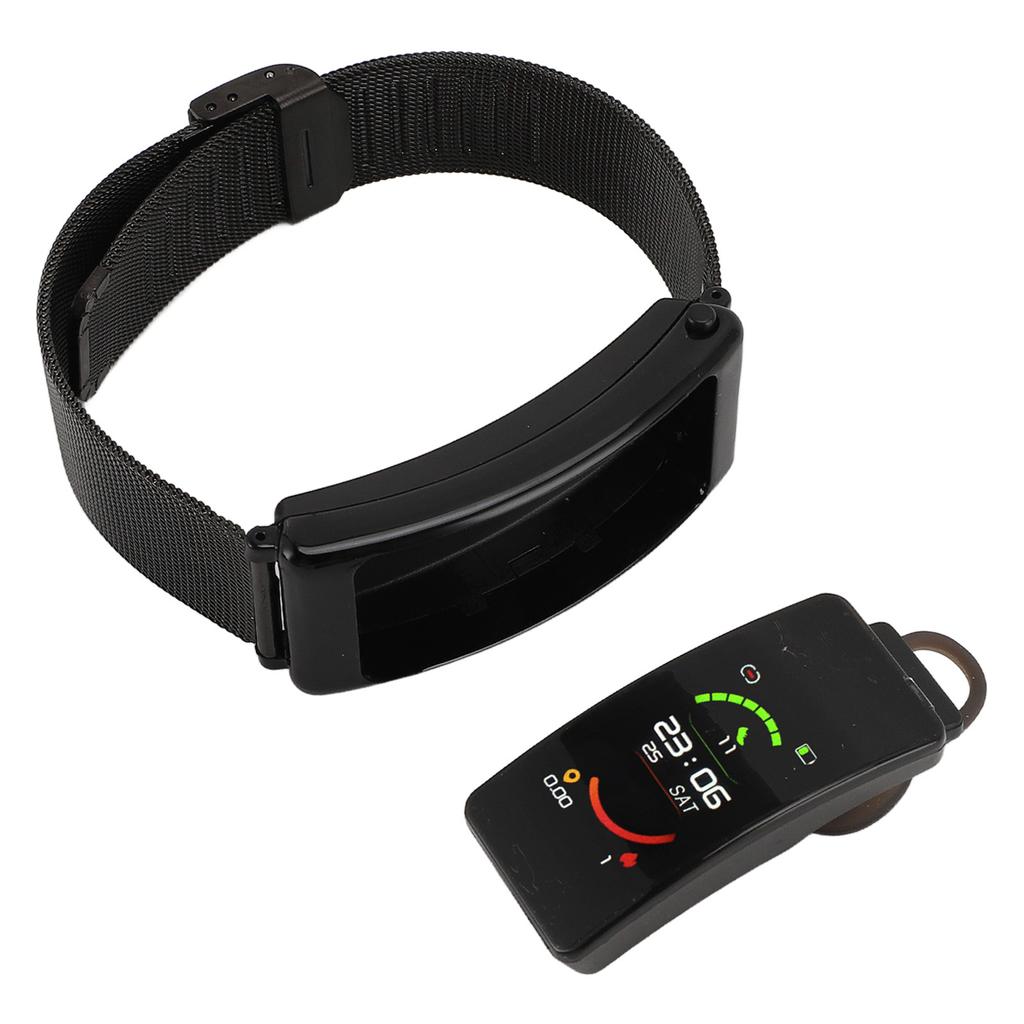 Relógio inteligente de 1,14 polegadas com rastreador de saúde e condicionamento físico, fone de ouvido Bluetooth, vários modos esportivos, pedômetro de aço