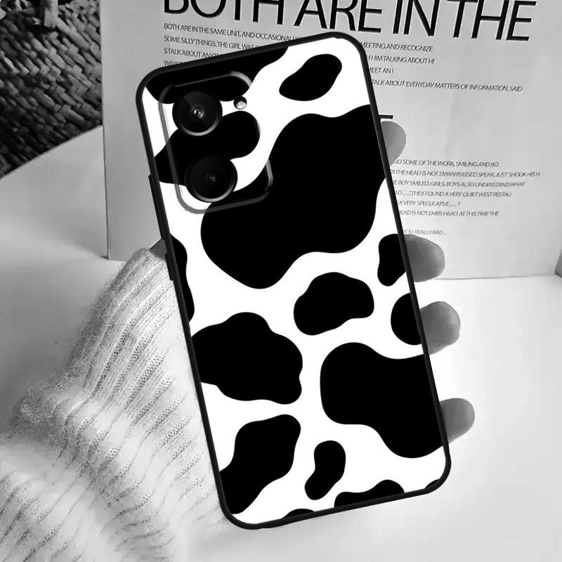 Cow Print For Realme C75 C55 C71 C53 C67 C61 C33 C63 C51 C65 15 GT7 Pro 10 11 12 13 14 Pro Plus Case