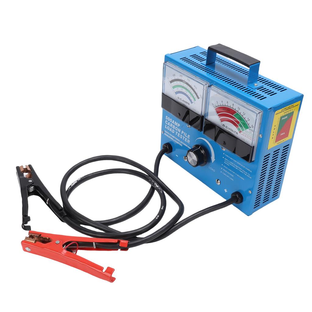 Tester di Carico per Batteria Auto 500A Tester di Carico Alternatore Automobilistico Accurato Voltmetro per Carrelli Motociclette