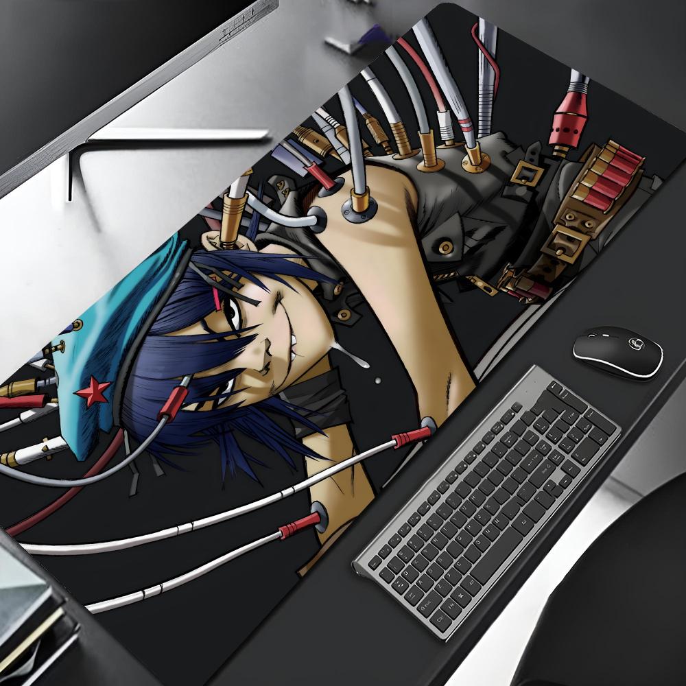 

Demon Days G-GorillazS Mouse Pad Edge Big Gaming Locking Computer Gamer Large Rubber Art Mousepad Laptop Retail Desk Mat 600x300x2mm