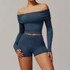 JYL Brushed Yoga Set Casual Comfortable Running Outfit