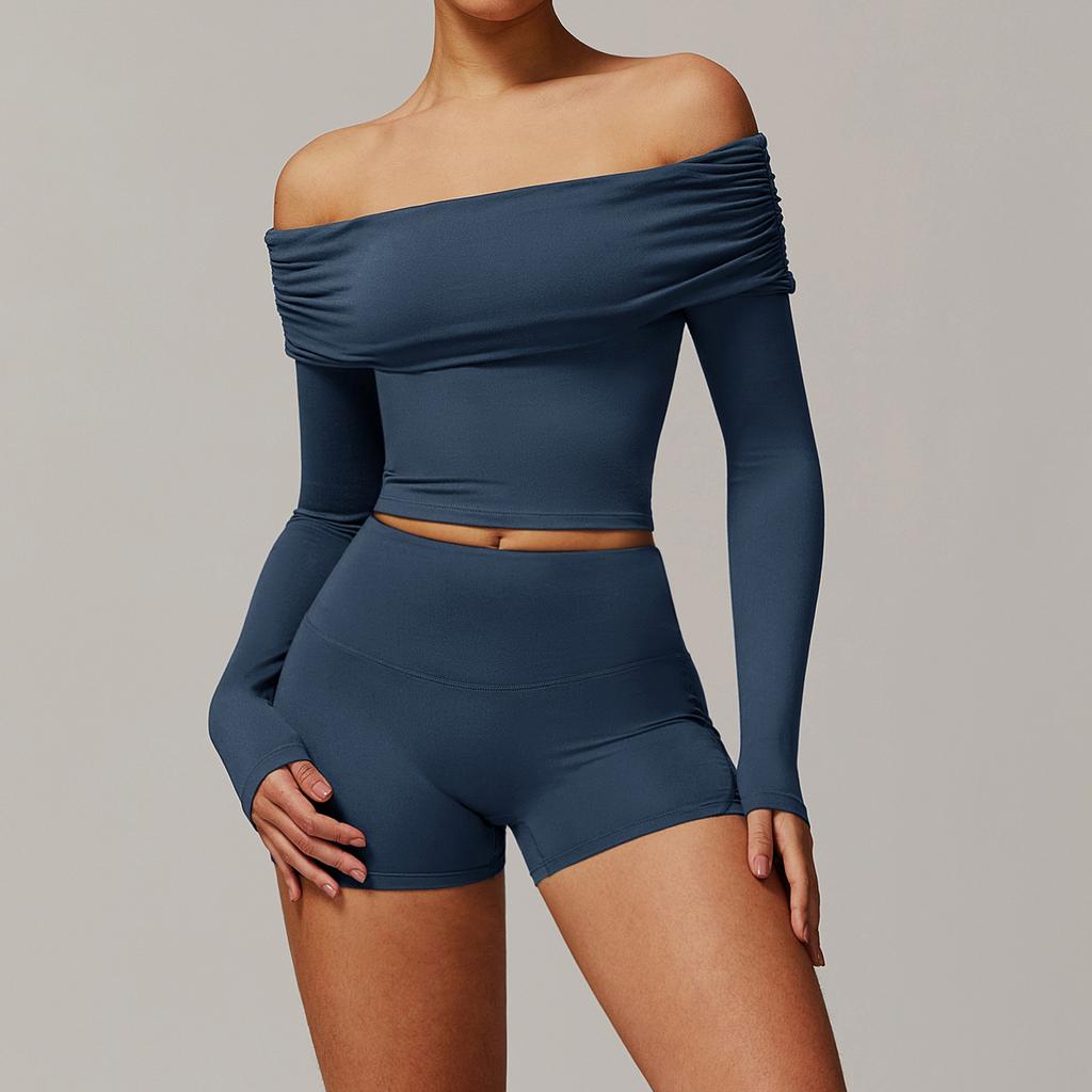 JYL Brushed Yoga Set Casual Comfortable Running Outfit