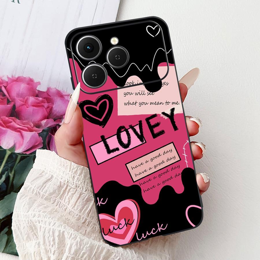 For Tecno Spark 40 Spark40 C Phone Case TPU Shell Luxury  Painted Soft Silicone Coque For Tecno Spark40C Spark 40C Back Cover