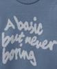BLOND9 Slogan Round Knit Sweater_Alice Blue (Type B)