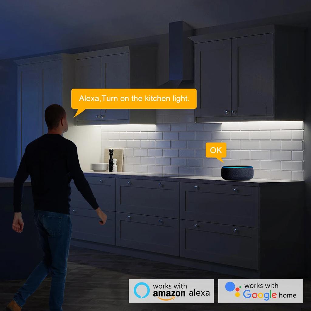 Tuya Intelligent Dimmable COB LED Strip Light Smart APP Control 12V Lamp for Anime Character Display Cabinet,