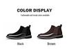 Men's Trendy Velvet-Lined Martin Chelsea Boots for Autumn/Winter