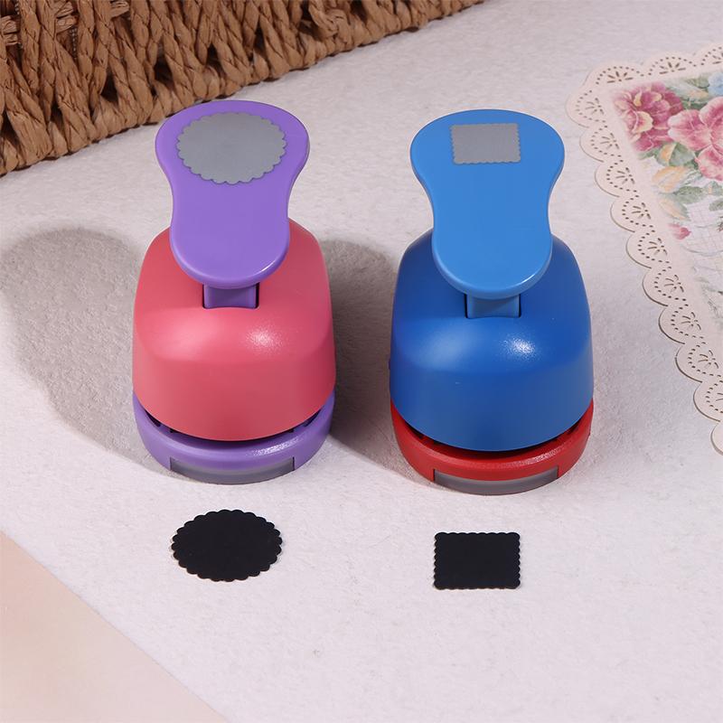 Stamp Border Stamp Shape Craft Punch Embossing Machine Round / Square Hole Punch Toothed Puncher Embosser Diy Tool