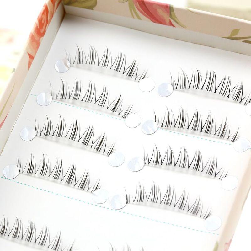 Mogugu - Set of 10: Natural Wispy False Eyelashes