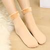 Women's Opaque Fleece Lined Crew Socks Winter Thick Velvet Warm Socks Soft Plush Ski Boots Floor Slippers for Snow And Cold Weather