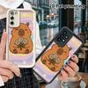 Phone Case: 2D Flat Samsung Galaxy A34 A35 M05 M06 S20 S22 S21 FE Plus 5G Step Protective Case, Energetic Healing Capybara, Christmas and Halloween Gi
