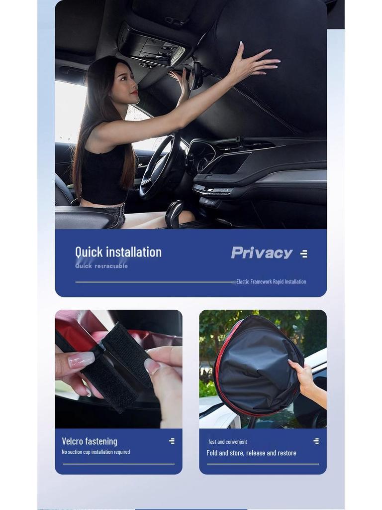 Car Window Sunshade for Ruilan 7/8/9, Maple Leaf 80V: Sun Protection, Heat Insulation, Camping, Privacy, & Light Blocking