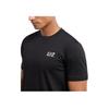 Emporio Armani EA7 SS24 Color Block Logo Letter Print Crew Neck Short Sleeve T-Shirt Men Tops Black 8NPT25-PJVPZ-1200