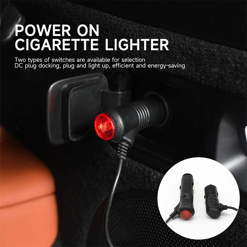 Car Trunk LED Light Universal Atmosphere Light Waterproof Inductive Lamp with Cigarette Lighter Lighting Decoration Accessories