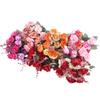 21 Heads Artificial Rose Bouquet Fake Rose Flowe Ornaments Outdoor Garden Wedding Bridal Wreath Accessories Party Decoration