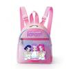 Kpop Synthetic Leather School Backpack for Girls Lightweight Candy Color Campus Bag