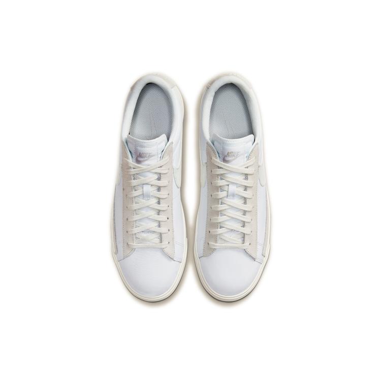New Nike Blazer Low Leather White Sail CW7585-100