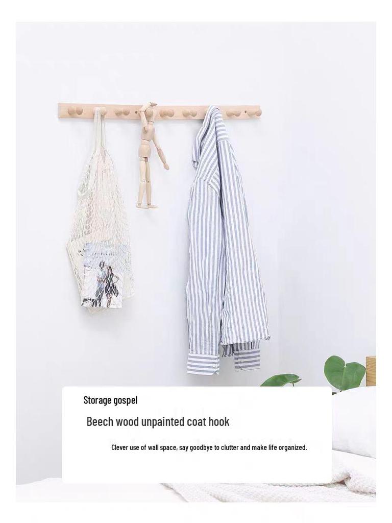 Beukenhouten Wandmontage Badkamer Kapstok