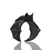 Halloween Bat Ring Adjustable Gothic Vintage Design Open Finger Ring Unisex for Cosplay Parties Punk Style  Jewelry Gift