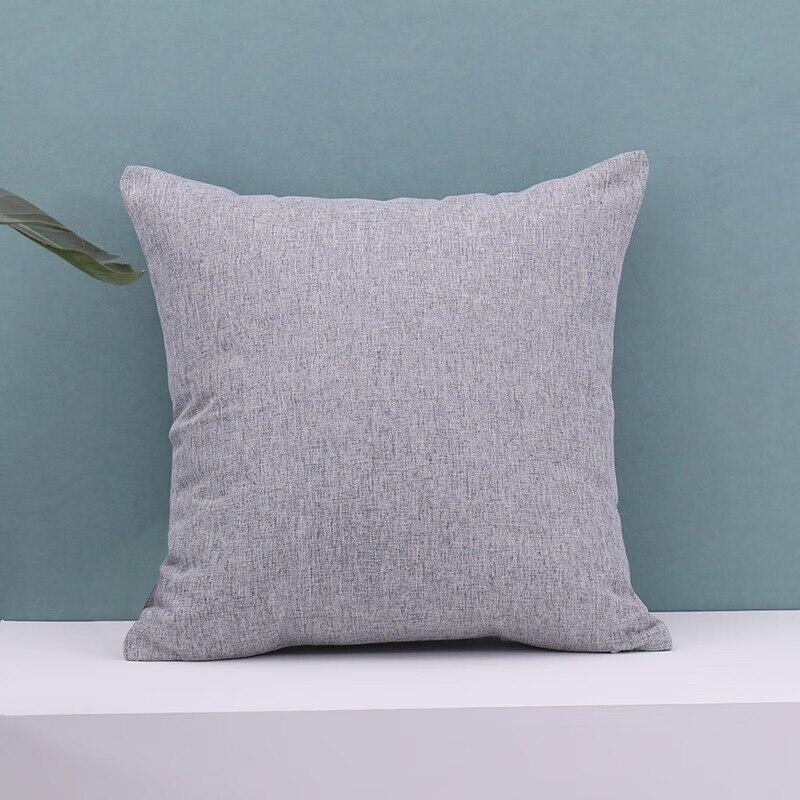 

Льняная однотонная волоровая наволочка, съемная и моющаяся офисная наволочка, автомобильная подставка для талии, спинка спинки 450mmX450mm светло-серый