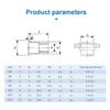 NINDEJIN Small Flat Head Blind Rivet Nut Carbon Steel 304 Stainless Steel M3 M4 M5 M6 M8 M10 M12 Rivnut Threaded Insert Nut