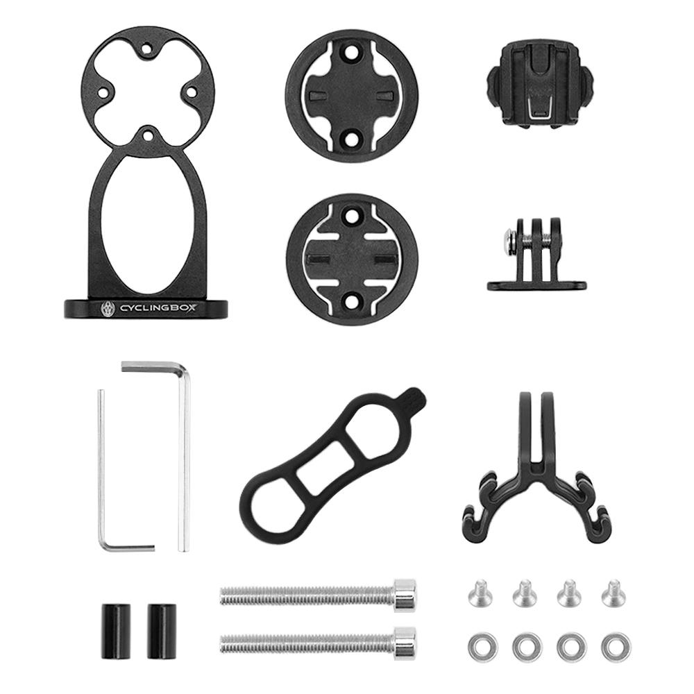 Multifunctional Bicycle Computer Camera Flashlight Mount Holder Front Bike Mount Replacement for Garmin Bryton GoPro