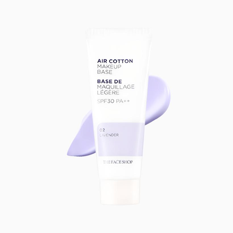 

THE FACE SHOP База под макияж Air Cotton SPF30 PA++ violet