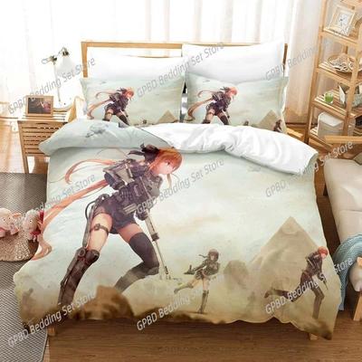 Luxury New 3D Print  Game Girls' Frontline Bedding Set Single Twin Full Queen King Size Bed Set  Bedroom Duvet Cover Sets