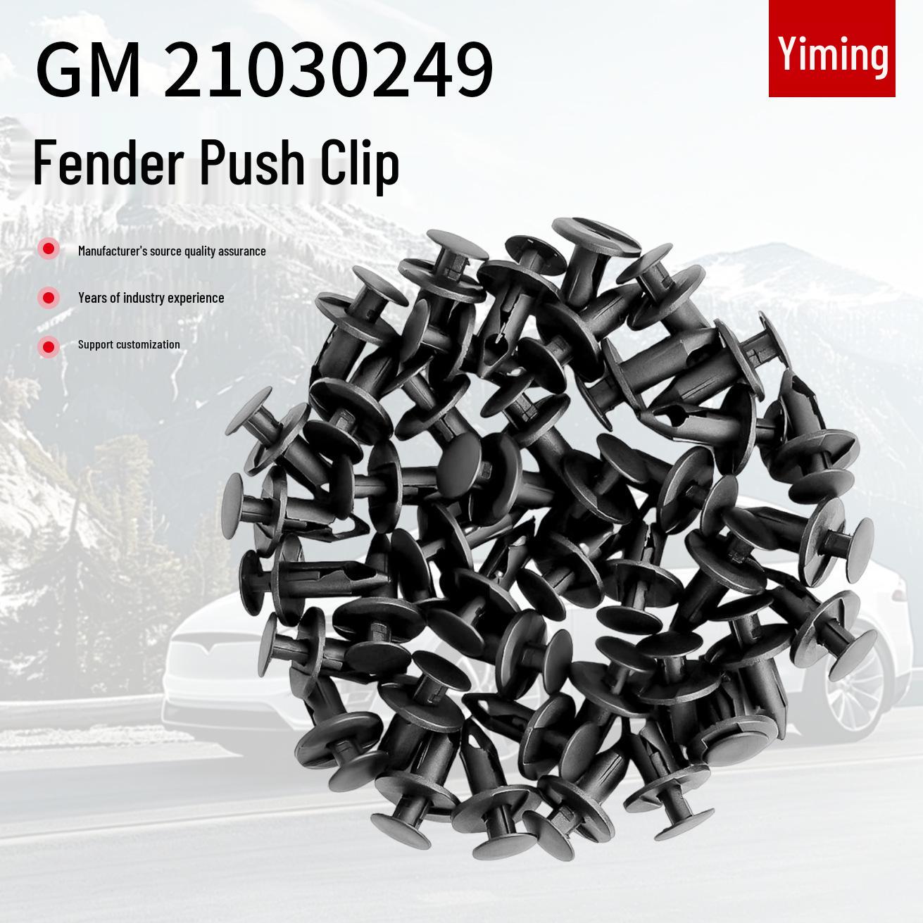 

100pcs Mudguard Push Clips for Toyota/Ford Car Fasteners Expansion Snap 10 pcs