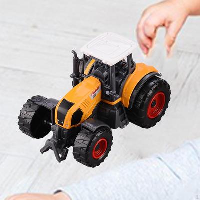 Kids Mini Tractor Simulation Farmer Car Diecast Vehicle Toy Small Playset, for Birthday,