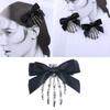 Gothic Duckbill Hair Clip Skeleton Claws Hair Barrette Halloween Trendy Ponytail Decor Non-Slip Cosplay Hair Side Clips