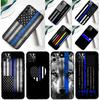Police Thin Blue Line American Flag For Samsung Galaxy A06 A05 A16 A54 A34 A14 A55 A35 A15 A53 A33 A13 A22 A32 A52 Phone Case