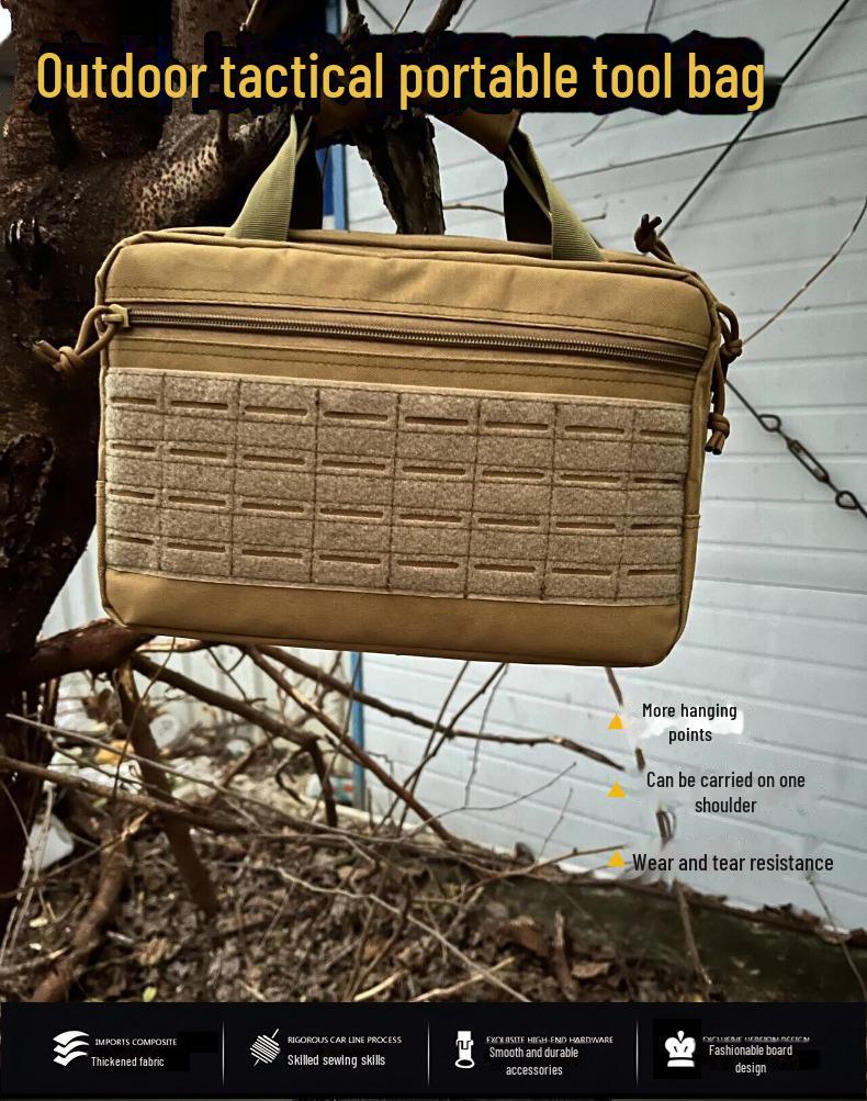 Unisex Laser-Cut Polyester Chest Bag for Outdoor Sports & Tactical Gear