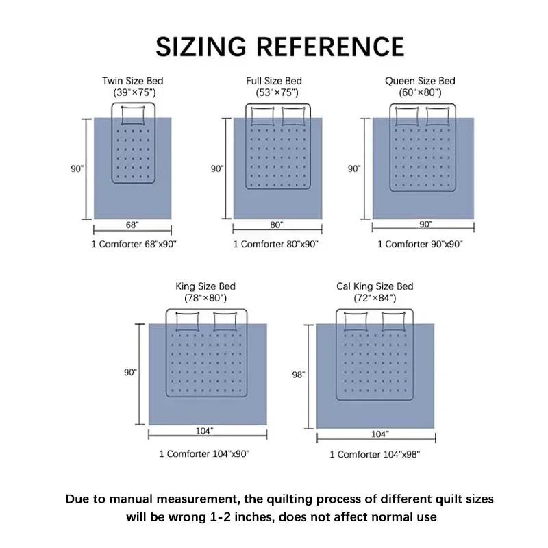Amerika-Größe, große quadratische gesteppte Bettdecke für vier Jahreszeiten, Queen-Size-Bett, Frühling/Herbst, Steppkern, atmungsaktiv, langlebig, maschinenwaschbar