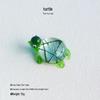 Handcrafted Glass Cartoon Animal Ornaments - Crab & Turtle Decor