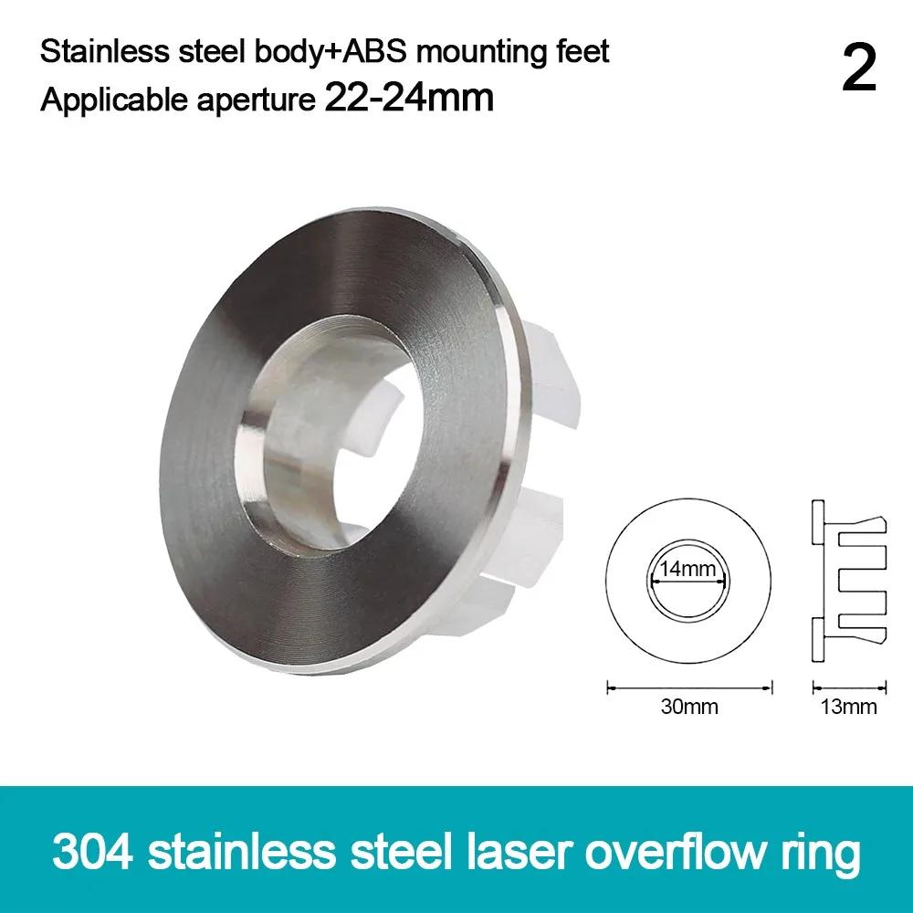 

Useful Stainless Steel Sink Overflow Covers Round Wash Basin Overflow Ring Plug Replacement Sink Hole Cover Trim Ring Cap