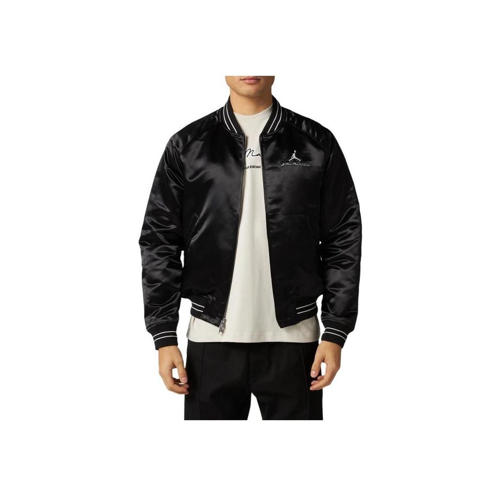 Air Jordan X A Ma Maniére Souvenir Jacket Black Unisex Outerwear FN0617-010