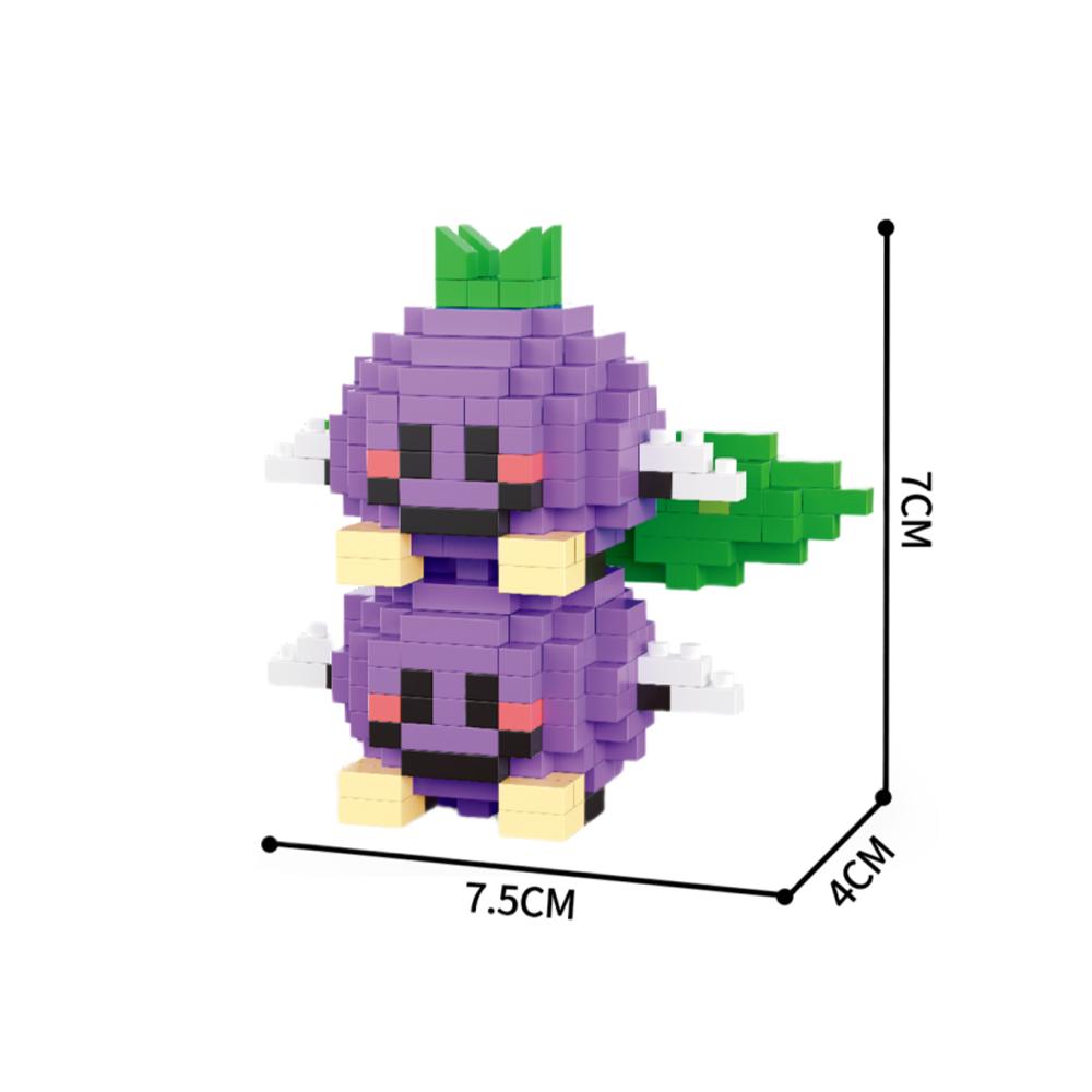 Fun Fruit 3D Micro Mini Building Block Toys, Cultivate Logical Thinking, Eco Friendly ABS Material, Children's Birthday Gifts